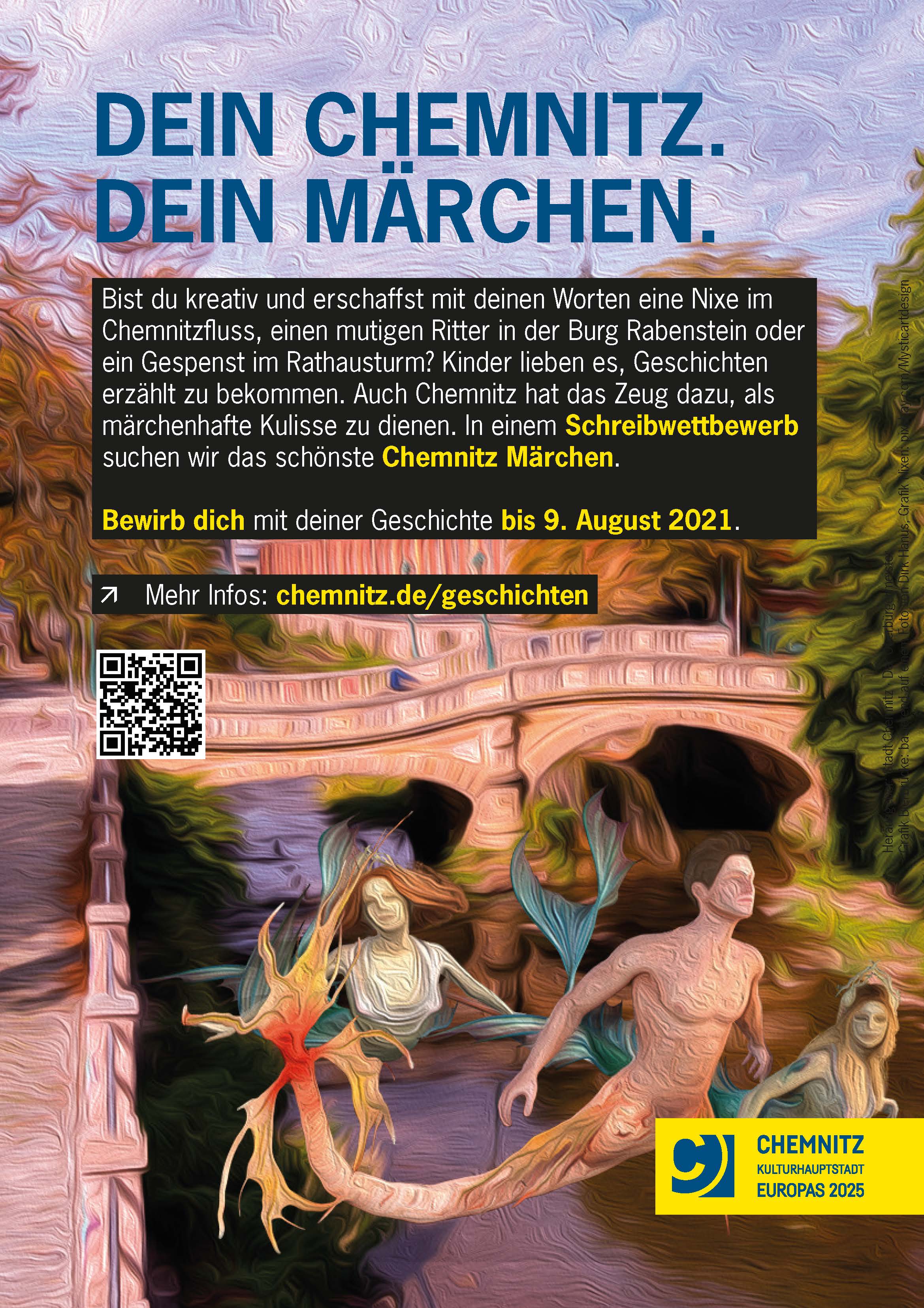 Plakat zum Schreibwettbewerb Chemnitz Märchen