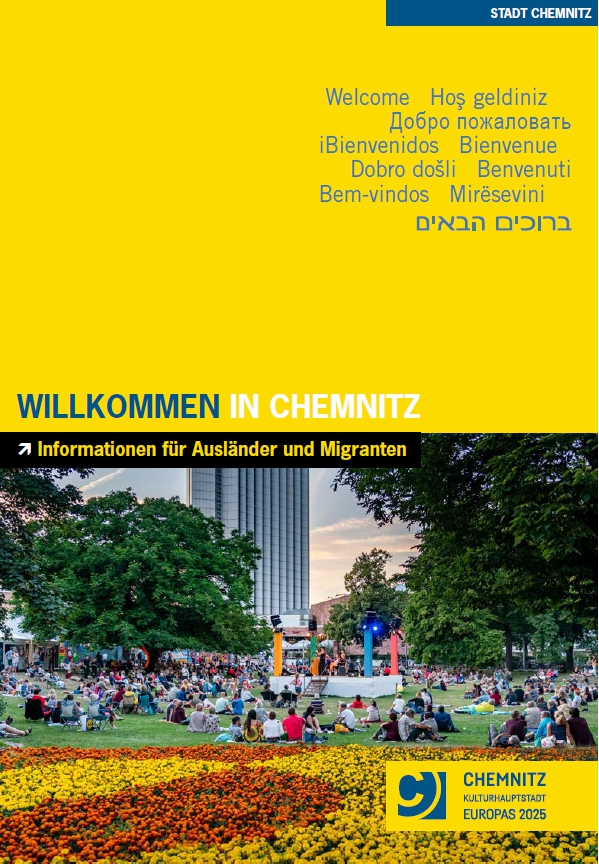 Titelbild der Broschüre "Willkommen in Chemnitz"