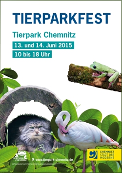 Plakat zum Tierparkfest am 13. und 14. Juni 2015