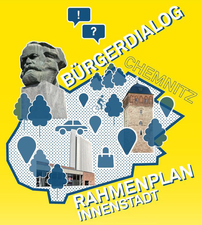 Plakat zum Bürgerdialog Rahmenplan Innenstadt
