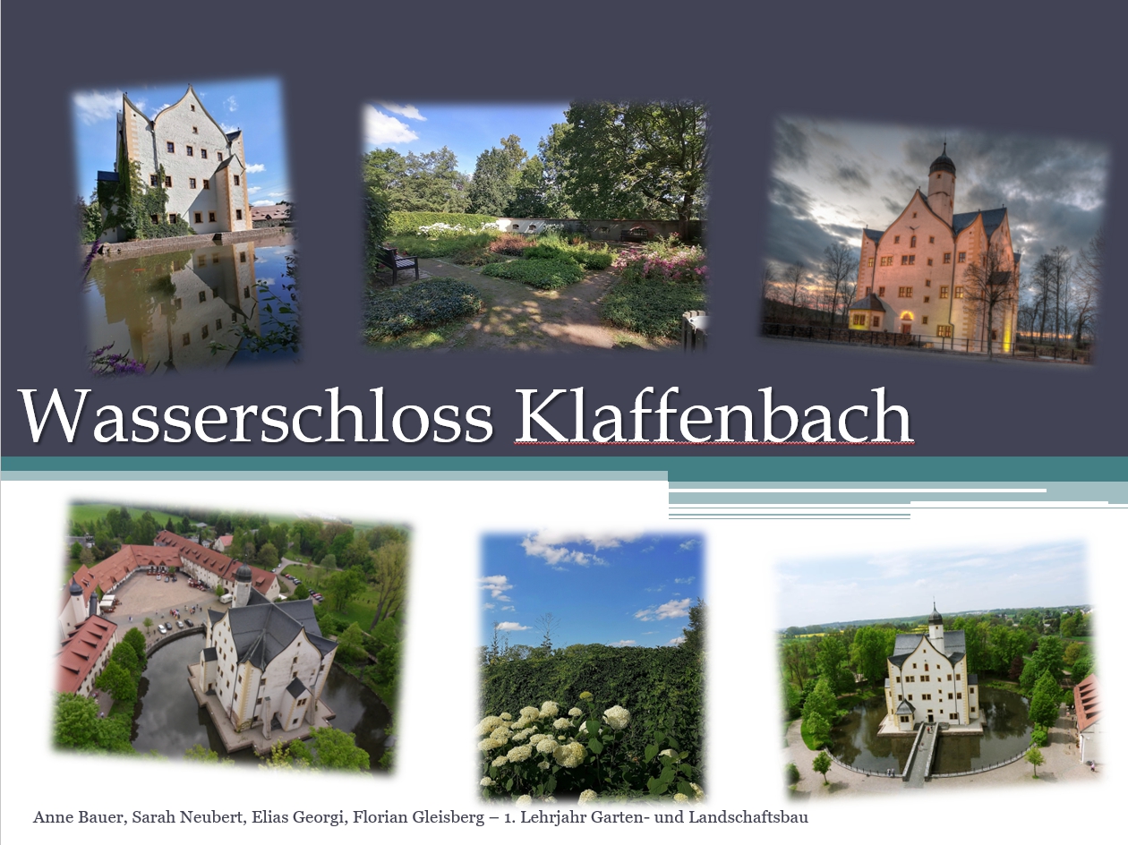 Präsentation von Auszubildenden der Stadtverwaltung Chemnitz zum Wasserschloß Klaffenbach