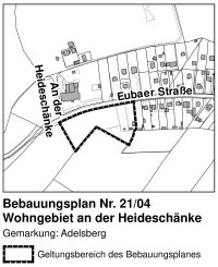 Veröffentlichung des Bebauungsplanes Nr. 21/04 Wohngebiet an der Heideschänke: Ihre Stellungnahme erwünscht!