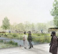 Spaziergang über das Gelände des Güterbahnhofs Altendorf: Vorstellung der Pläne für den künftigen Stadtteilpark am Pleißenbach