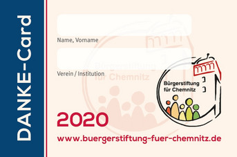DANKE-Card der Bürgerstiftung für Chemnitz
