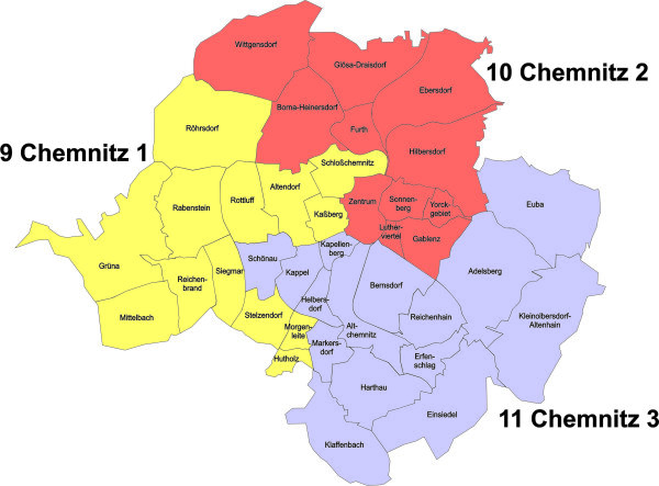 Grafik Wahlkreise zur Landtagswahl 2024