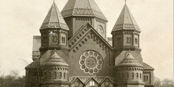 1899 wurde die große Synagoge eingeweiht und galt bald als Zierde des Stadtteils Kaßbergs 