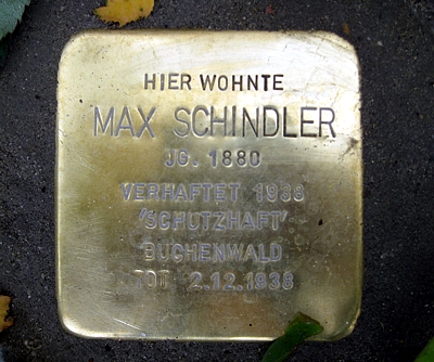 Stolperstein für Max Schindler