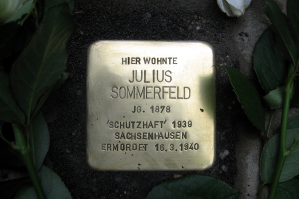 Stolperstein für Julius Sommerfeld
