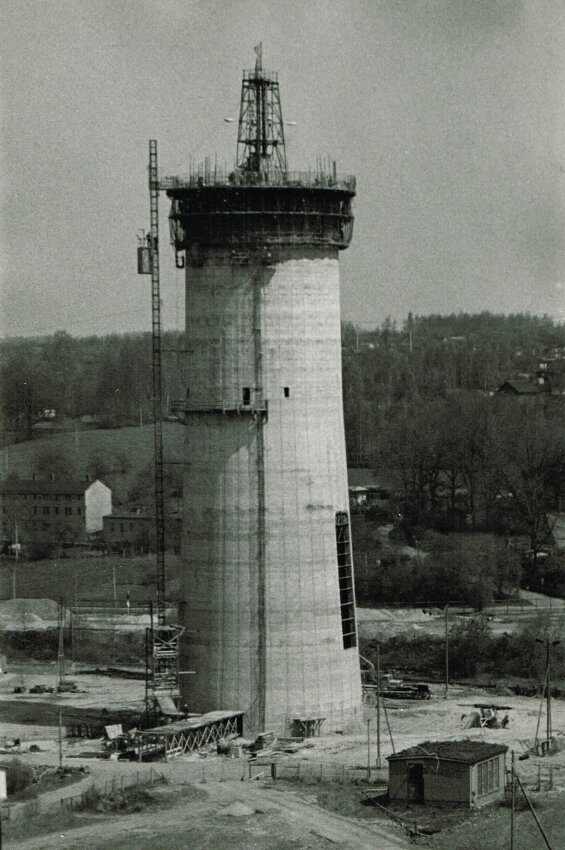  Schornstein des Heizkraftwerks Nord um 1980