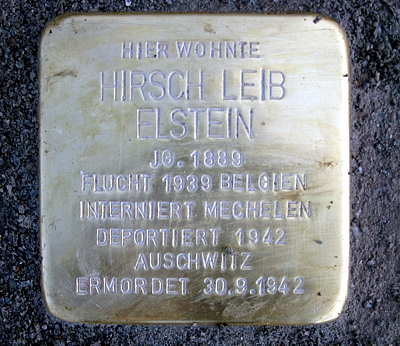 Stolperstein für Hirsch Leib Elstein