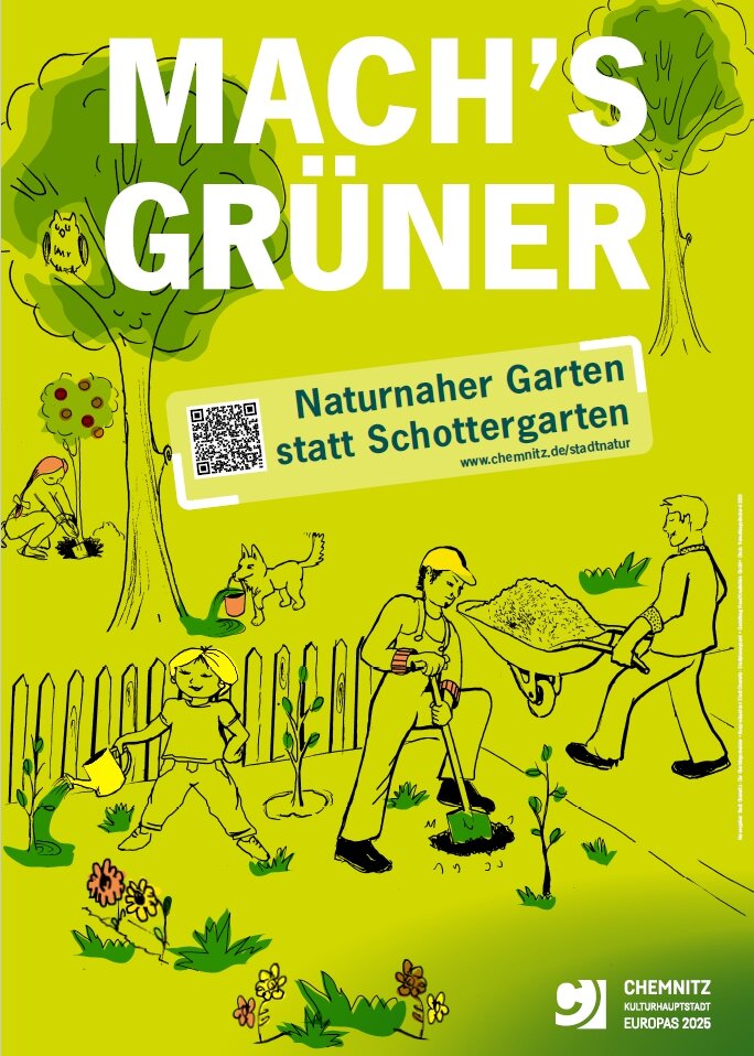 Plakat zur Kampagne "Mach´s grüner"
