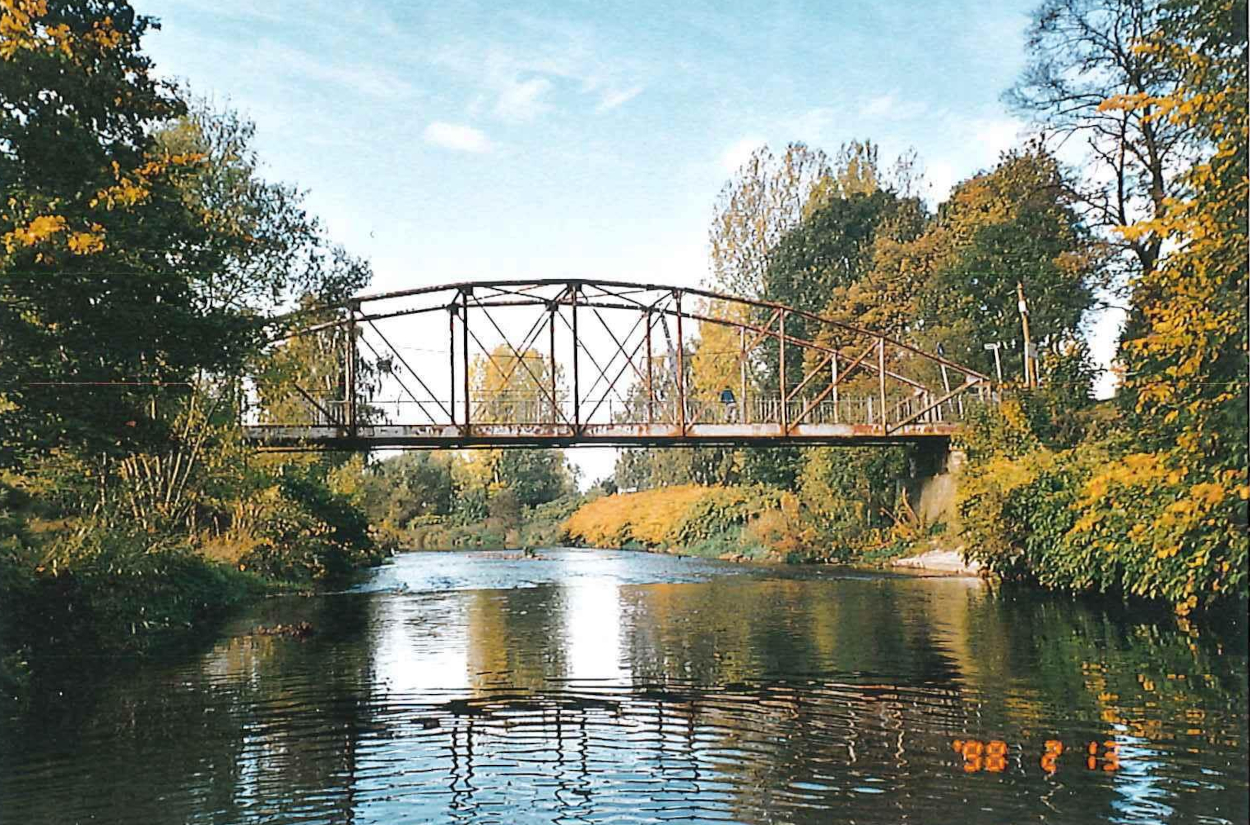 Historische Aufnahme der Brücke über die Chemnitz (2013)