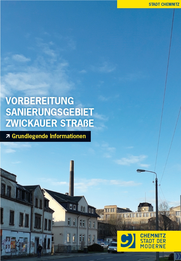 Titel der Broschüre zum Sanierungsgebiet Zwickauer Straße