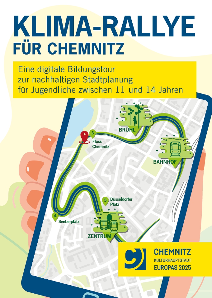 Postkarte zur Klimarallye Chemnitz