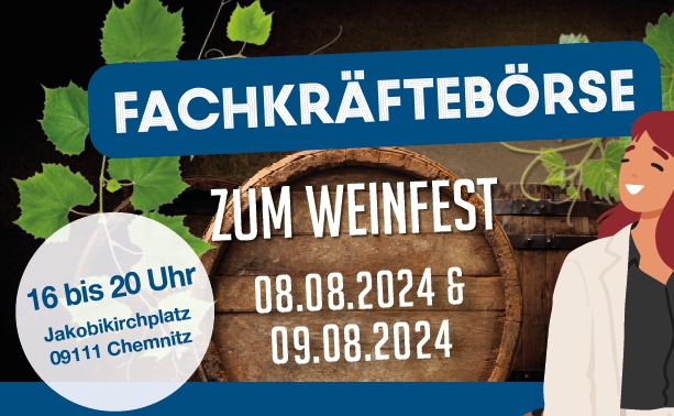 Bild zur Fachkräftebörse auf dem Weinfest Chemnitz